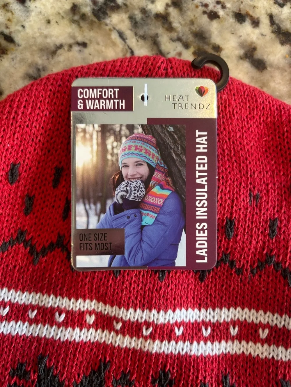 Heat Trendz ladies winter hat/glove set, one size fits most, NEW with tags